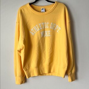 Nike Yellow Crewneck Sweatshirt